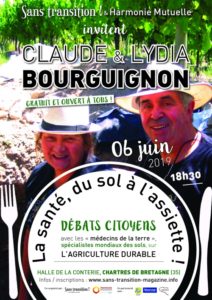 Chartres de Bretagne (35), Claude et Lydia Bourguignon en conférence : "Le sol peut retrouver sa fertilité !" @ Halle de la Conterie