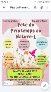 Loperhet (29), Fête de la nature, de la récup' et du zéro-déchet @ Salle polyvalente Le Trimaran