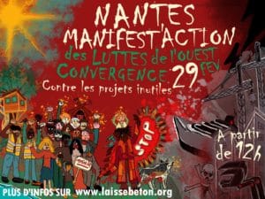 Nantes (44), MANIFEST’ACTION contre LES PROJETS INUTILES DE L’OUEST ! @ Miroir d'eau