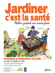 Brest (29), Jardiner, c'est la santé : aromates et médicinales @ Le petit jardin de Kerourien