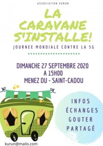 Saint-Cadou (29), Rassemblement festif contre la 5G @ Colline du Menez Du