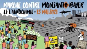 Lorient (56), Marche POUR le respect du Vivant CONTRE Bayer-Monsanto @ Mairie de Lorient